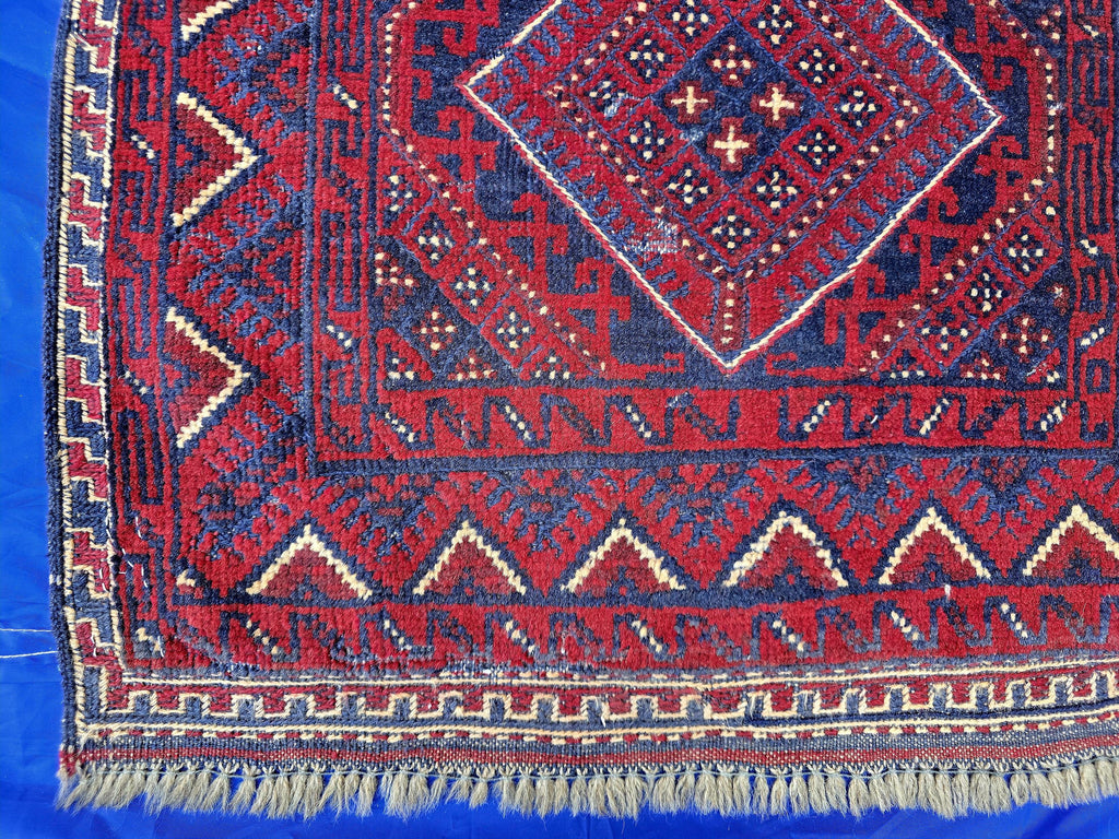 Vintage Afghan Kilim Runner Rug 2x8.5 Ft, Handmade Wool Tribal Runner, Rustic Boho Long Narrow Carpet