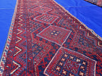 Vintage Afghan Kilim Runner Rug 2x8.5 Ft, Handmade Wool Tribal Runner, Rustic Boho Long Narrow Carpet
