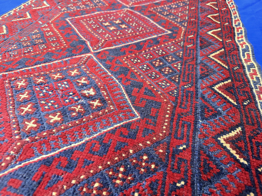 Vintage Afghan Kilim Runner Rug 2x8.5 Ft, Handmade Wool Tribal Runner, Rustic Boho Long Narrow Carpet