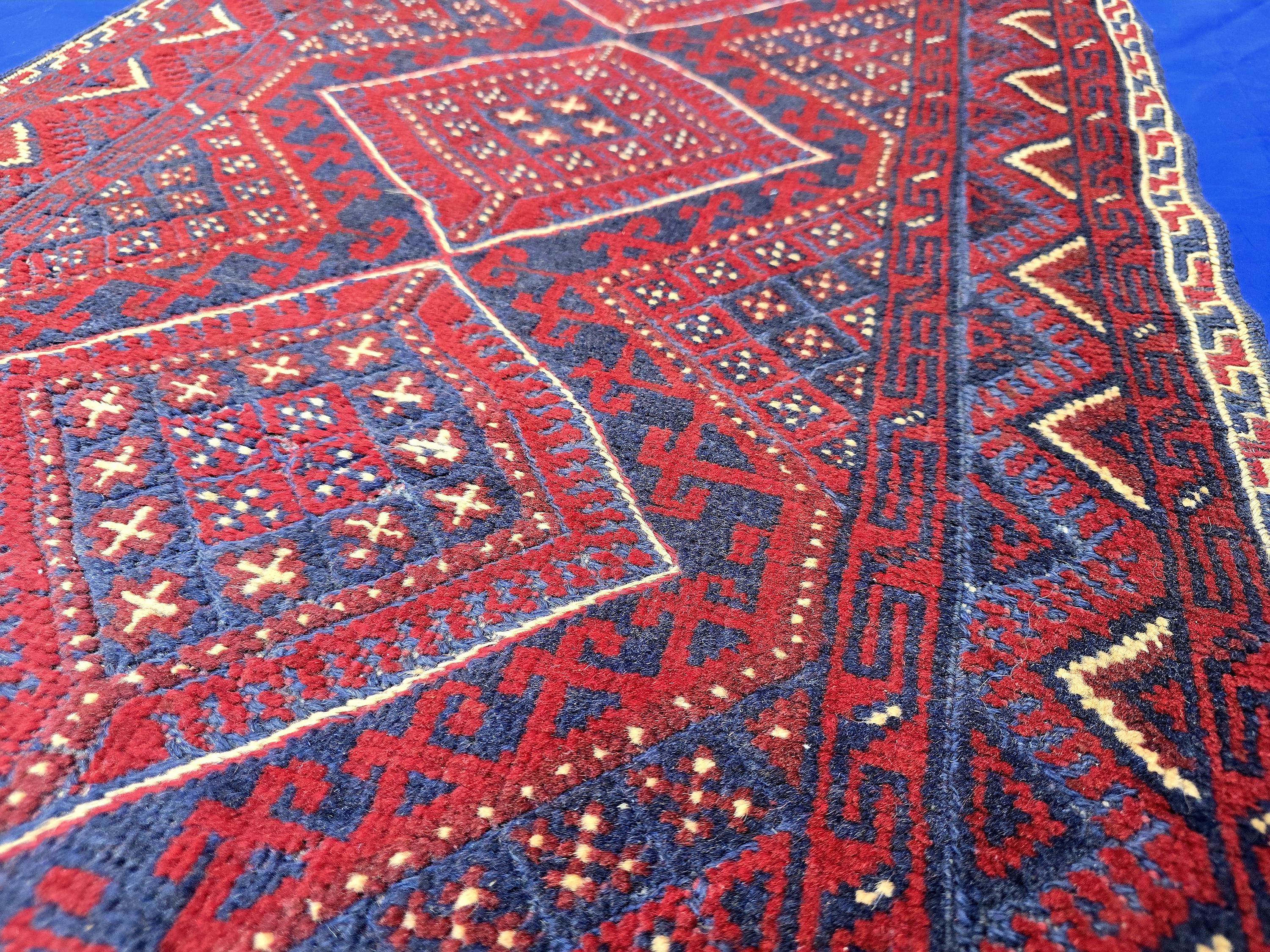 Vintage Afghan Kilim Runner Rug 2x8.5 Ft, Handmade Wool Tribal Runner, Rustic Boho Long Narrow Carpet