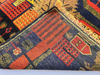Vintage Afghan Rug 3x5 ft, Handmade Wool Tribal Rug, Abstract Geometric Area Rug