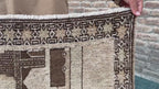 3x5 ft Vintage Baluchi Pictorial Wool Handmade Accent Rug