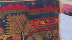 Vintage Afghan Rug 3x5 ft, Handmade Wool Tribal Rug, Abstract Geometric Area Rug