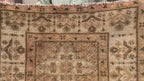3x10 ft Rustic Brown Antique Handwoven Tribal Wool Hallway Runner Rug - Entryway Home Decor