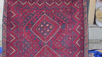 Vintage Afghan Kilim Runner Rug 2x8.5 Ft, Handmade Wool Tribal Runner, Rustic Boho Long Narrow Carpet