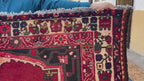 5x9 Vintage Large Living Room Rug, Handmade Afghan Tribal Wool Area Carpet