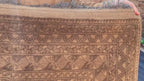 Antique Rug 6'7x9'4 ft Vintage Tribal Handmade Wool Rug Neutral Brown Living Room Carpet