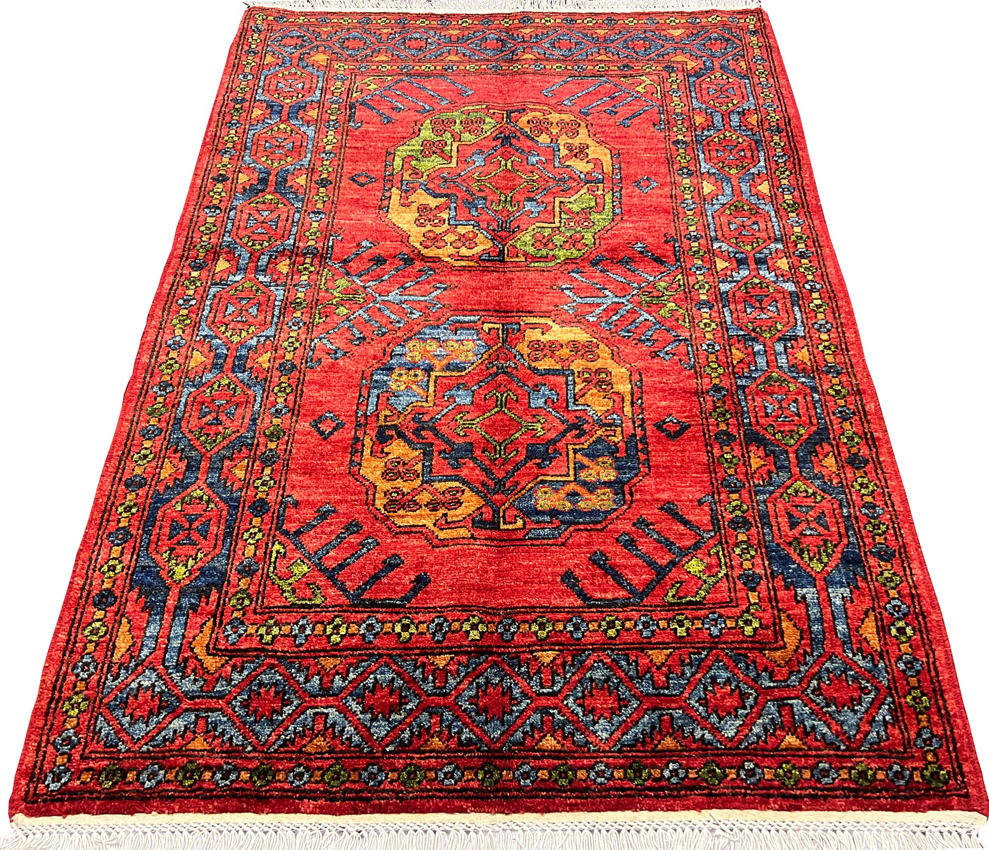 Afghan Hand Knitted/Knotted Living / Dining Room Wool Woven Rug Size 5 –  Kabul Rugs