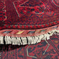 Afghan Hand Knitted/Knotted Living / Dining Room Wool Woven Rug Size 5ft x 3ft or 150 x 99 cm (KM-BU-5X3-R-N) Khal Muhammadi Bukhara Kelasai - Kabul Rugs