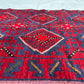 Afghan Hand Knitted/Knotted Hallway Runner Hand Woven Rug Size 8.7ft x 2ft (MA-RU-8X2-R/DB-N) Mashwani Kilim (Herat) - Kabul Rugs