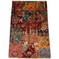 Afghan Hand Knotted/ Knitted Living Room/Dining Room Chob Rang(Shawl Design) Area Rug 4.7ftx3.1ft (CH-M-4.7X3.12-6-N) (Kabul) - Kabul Rugs