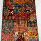 Afghan Hand Knotted/ Knitted Living Room/Dining Room Chob Rang(Shawl Design) Area Rug 4.7ftx3.1ft (CH-M-4.7X3.12-6-N) (Kabul) - Kabul Rugs