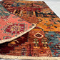 Afghan Hand Knotted/ Knitted Living Room/Dining Room Chob Rang(Shawl Design) Area Rug 4.7ftx3.1ft (CH-M-4.7X3.12-6-N) (Kabul) - Kabul Rugs