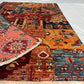 Afghan Hand Knotted/ Knitted Living Room/Dining Room Chob Rang(Shawl Design) Area Rug 4.7ftx3.1ft (CH-M-4.7X3.12-6-N) (Kabul) - Kabul Rugs