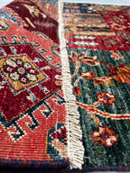 Afghan Hand Knotted/ Knitted Living Room/Dining Room Chob Rang(Shawl Design) Area Rug 4.7ftx3.3ft (CH-M-4.7X3.3-5-N) (Kabul) - Kabul Rugs