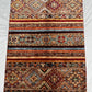 Afghan Hand Knotted/ Knitted Living Room/Dining Room Chob Rang(Shawl Design) Area Rug 4.1ftx2.7ft (CH-M-4.17X2.79-4-N) (Kabul) - Kabul Rugs