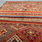 Afghan Hand Knotted/ Knitted Living Room/Dining Room Chob Rang(Shawl Design) Area Rug 4.1ftx2.7ft (CH-M-4.17X2.79-4-N) (Kabul) - Kabul Rugs