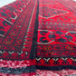 Afghan Hand Knitted/Knotted Living / Dining Room Wool Woven Rug Size 5ft x 3ft or 150 x 99 cm (KM-BU-5X3-R-N) Khal Muhammadi Bukhara Kelasai - Kabul Rugs