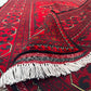 Afghan Hand Knitted/Knotted Living / Dining Room Wool Woven Rug Size 5ft x 3ft or 150 x 99 cm (KM-BU-5X3-R-N) Khal Muhammadi Bukhara Kelasai - Kabul Rugs