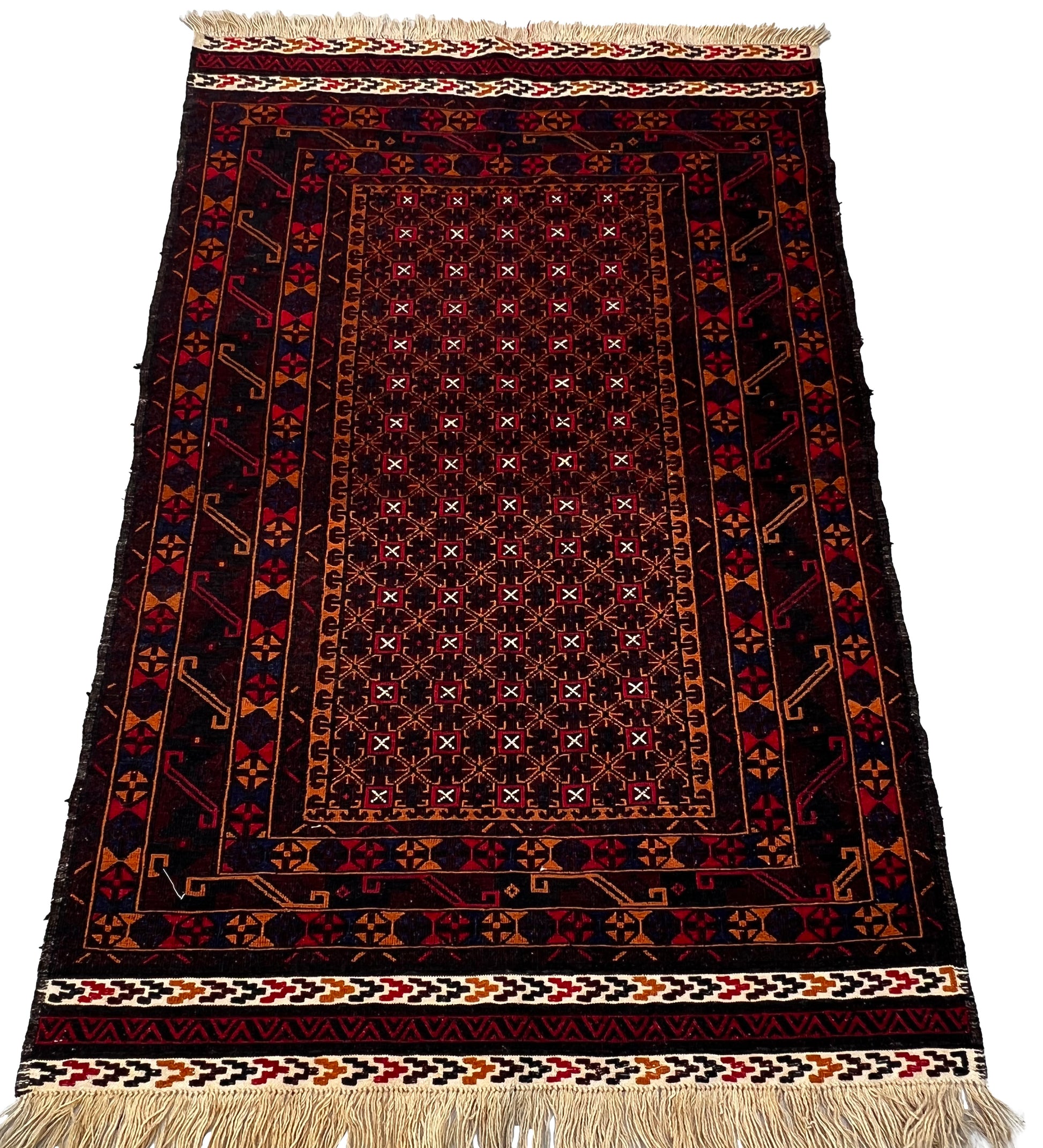 Afghan Hand Knitted/Knotted Living/Dining Room Rug Size 6.4ft x4.1ft (MA-HER-6.4X4.13-R-N) Maliki Kilim (Herat) - Kabul Rugs