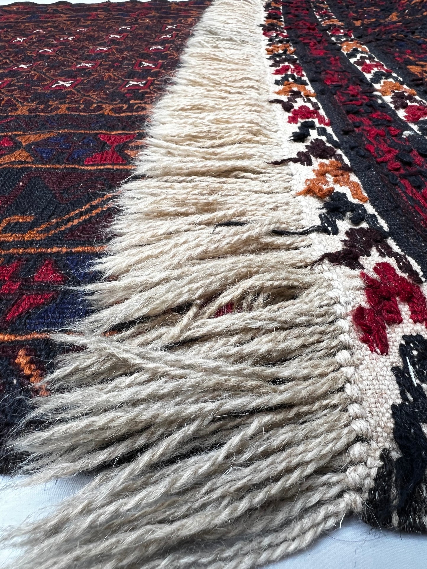 Afghan Hand Knitted/Knotted Living/Dining Room Rug Size 6.4ft x4.1ft (MA-HER-6.4X4.13-R-N) Maliki Kilim (Herat) - Kabul Rugs