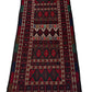 Afghan Hand Knitted/Knotted Living/Dining Room Rug Size 6.4ft x4.13ft (MA-HER-6.43X4.13-R/WH-N) Maliki Kilim (Herat) - Kabul Rugs